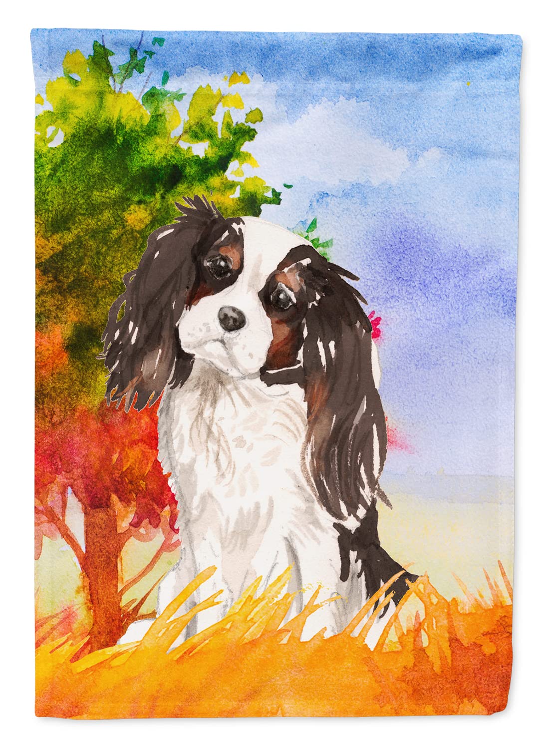 Drapeau Cavalier King Charles d'automne pour sublimer votre jardin et entrée de maison