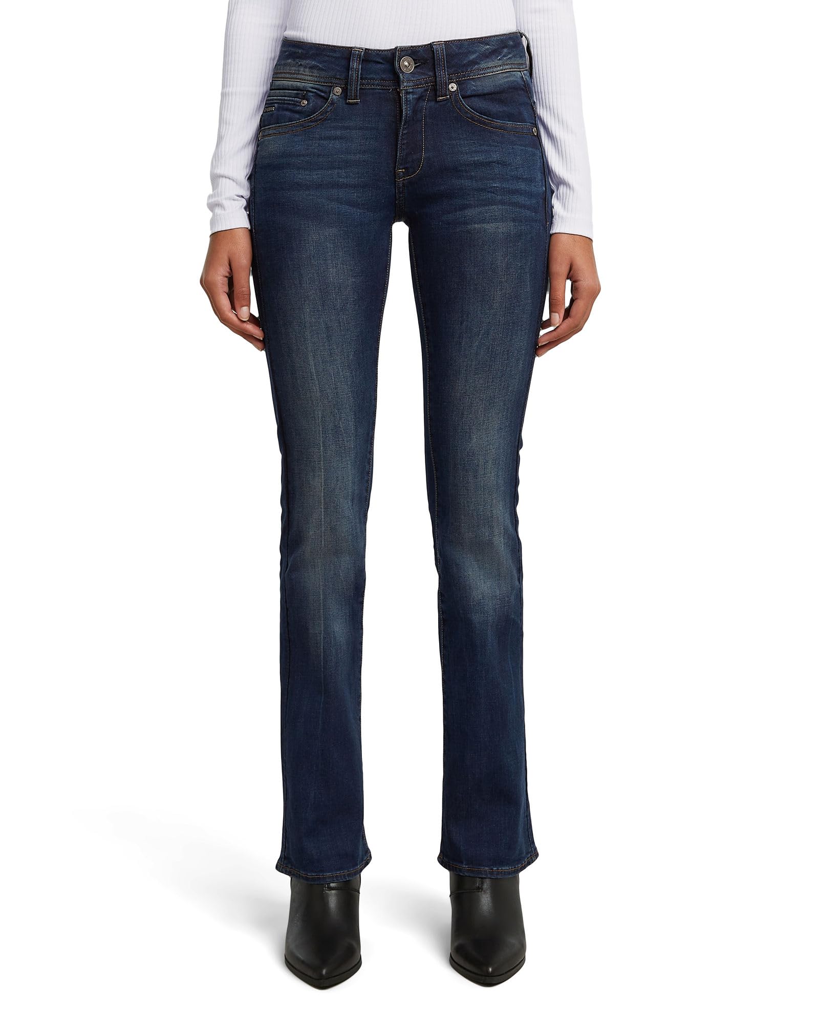 G-STAR Women's Midge Bootcut Jeans, Blue, 29W x 34L