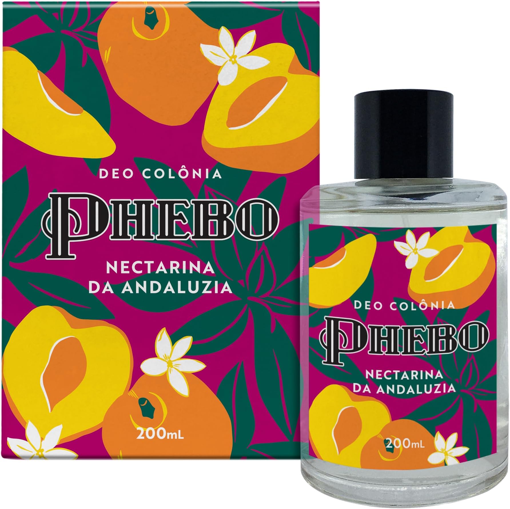 Phebo Linha Mediterraneo Colonia Feminina Nectarina da Andaluzia 200 Ml Mediterranean Collection - Nectarine from Andaluzia Eau De Cologne 6.76 Fl Oz
