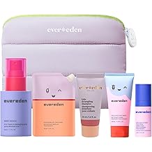 Evereden Kids Travel Set: Clean &amp; Vegan 5-Piece Holiday Gift Set | Multi-Vitamin Skin Care Set for Toddlers with Detangling Spray, Face Wash, Cream, Shampoo, Conditioner | Stocking Stuffers for Kids