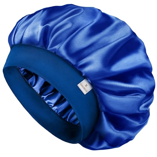 YANIBEST Silk Bonnet for Men Women Hair Bonnet for Sleeping Double Layer Satin Bonnet for Natural Curly Hair Unisex Sleep Cap