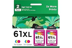 Remanufactured HP 61 XL 61XL Color HP61 HP61XL Tricolor (2-Pack) Ink Cartridge Replacement