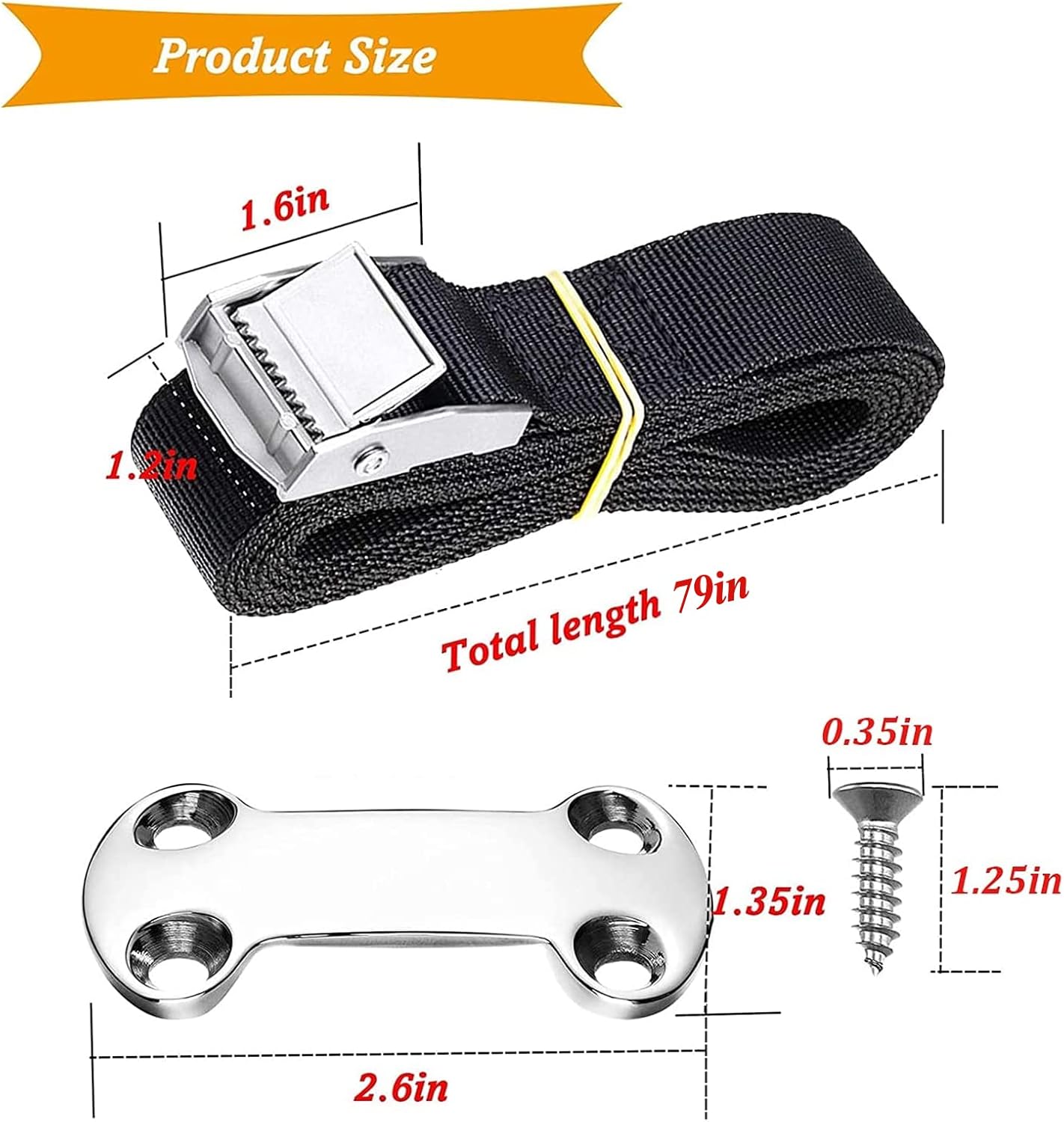 Buy Cooler TieDown Strap Kit Buckle Lashing Straps 22 Pieces for Compatible with YETI RTIC