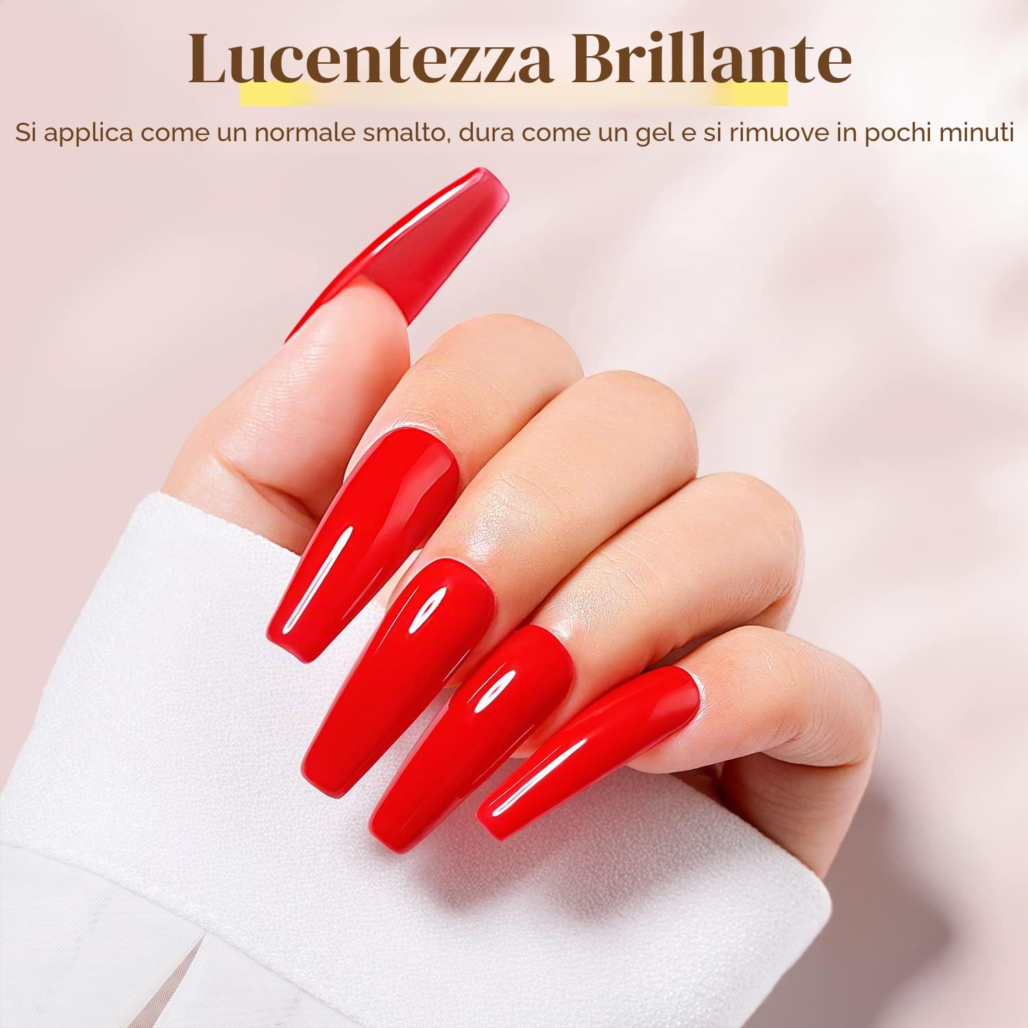 AIMEILI Base e Top Coat Semipermanente Smalto per Unghie in Gel UV LED Soak Off Kit Senza HEMA per Manicure 10ml