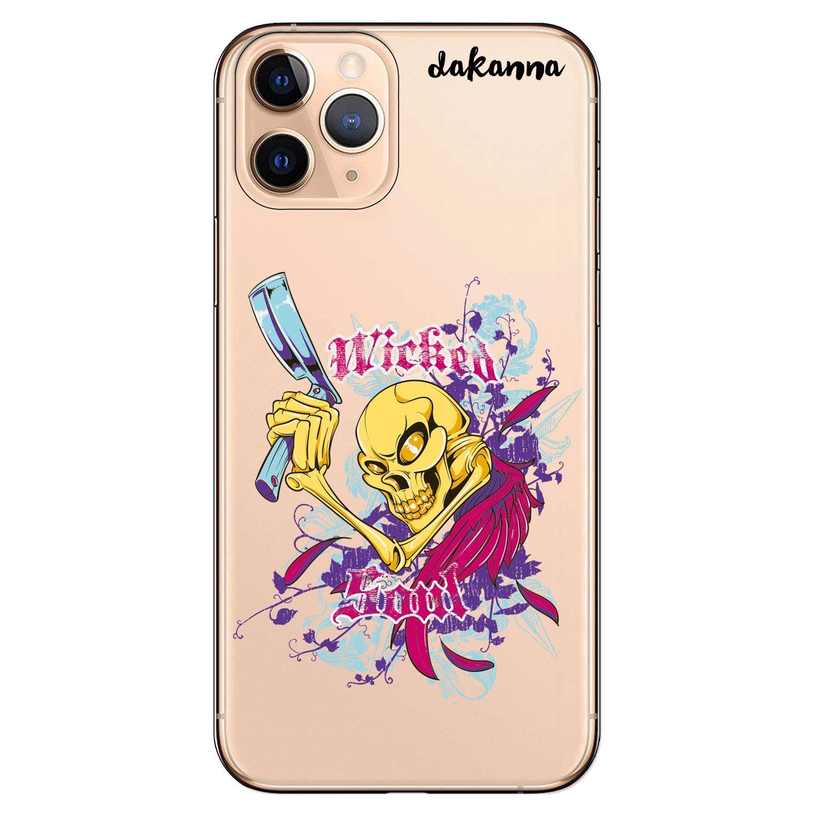 Personalaizer Custodia flessibile compatibile con iPhone 15 Plus con le palle del drago