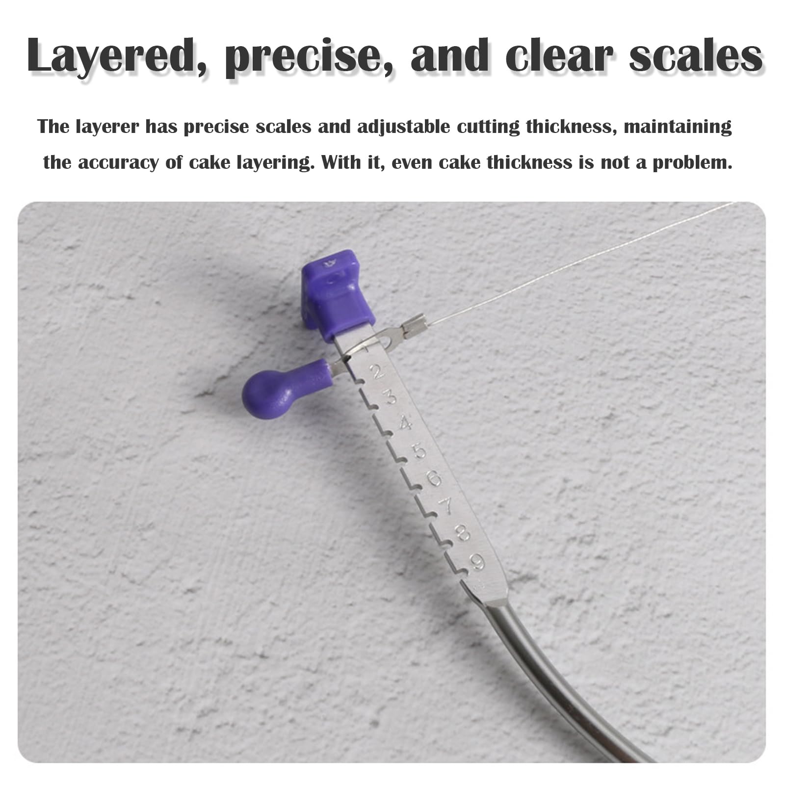 Professional Cake Slicer - Leveller Cutter for Kitchen Accessories Baking Tools (Purple) - Image 3
