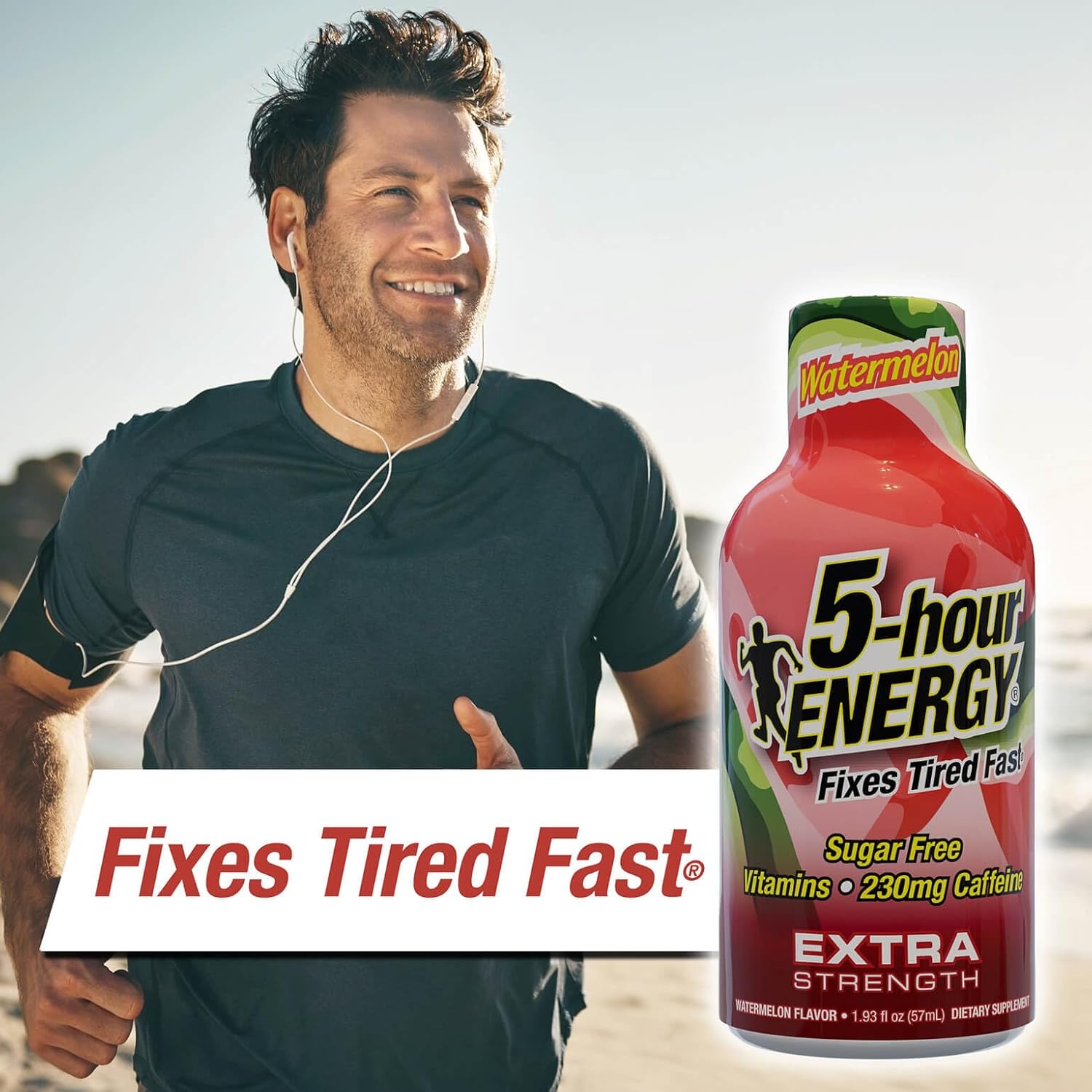 5-hour ENERGY Extra Strength Energy Shot, Watermelon Flavor, 1.93 oz., 30 Count, Zero Calories & Sugar-Free 230 mg Caffeinated Energy Shot, Amino Acids & B Vitamins, Dietary Supplements - Image 4