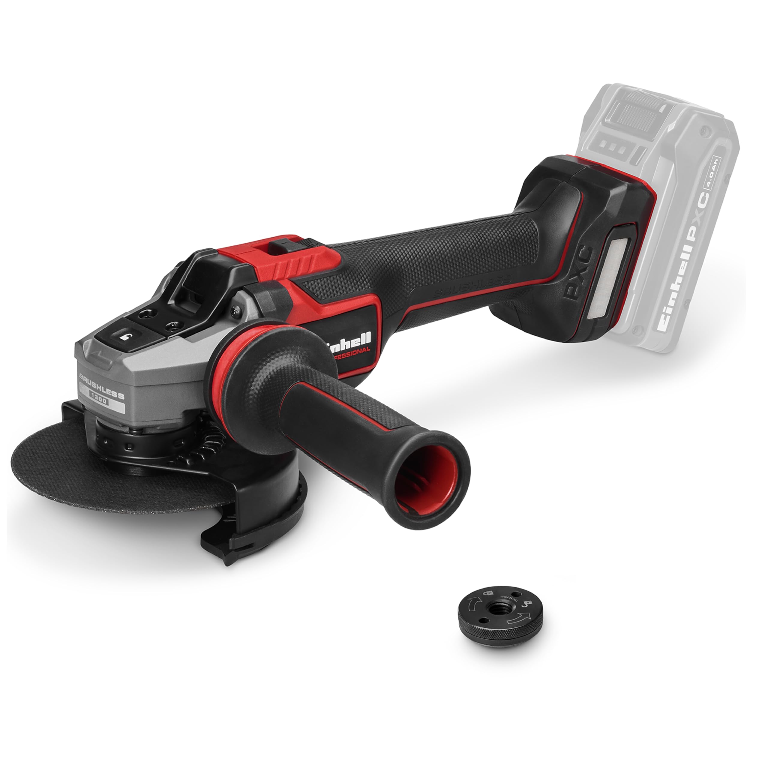 Einhell Professional Meuleuse d’angle sans fil TP-AG 18/125-13 Q Li BL-Solo
