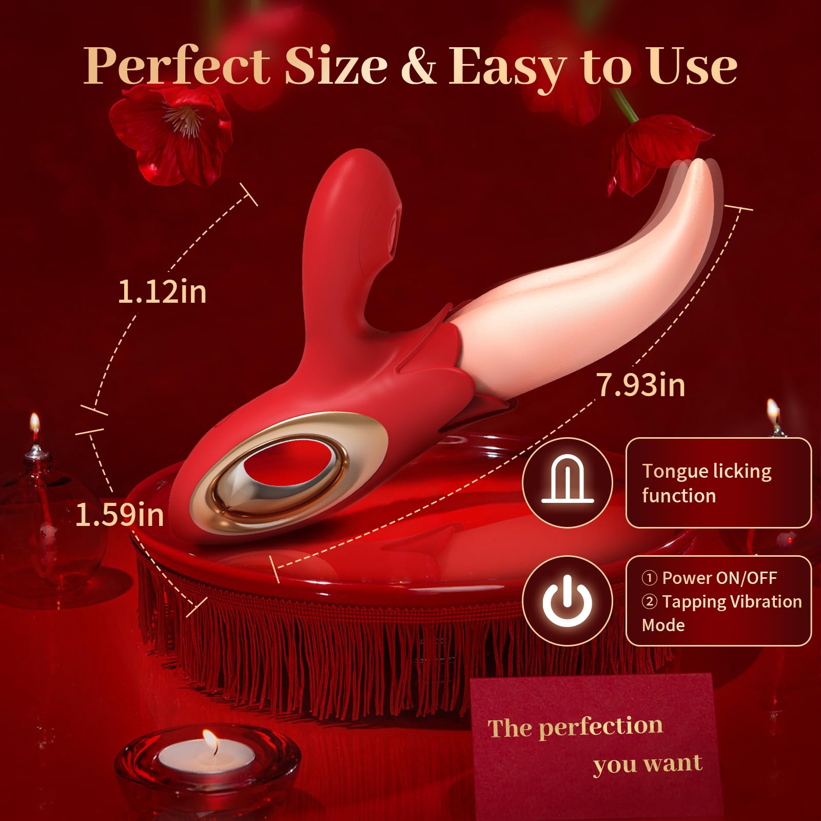 Leccatura Vibratoreper Donna Sex Toys, wuludina Vibratori Rabbit Stimolatore clitorideo e Punto G con 10Modalità di Leccata e Vibratore a 10 Modalità Giocattoli e per Adulti per il Piacere di Coppia