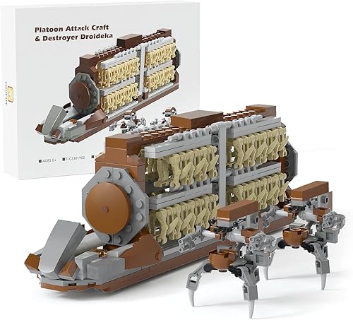 Kit de construcción de 32 piezas, soldados de batalla con 2 droidekas, bloques de construcción, figuras de acción, juguetes del ejército para niños