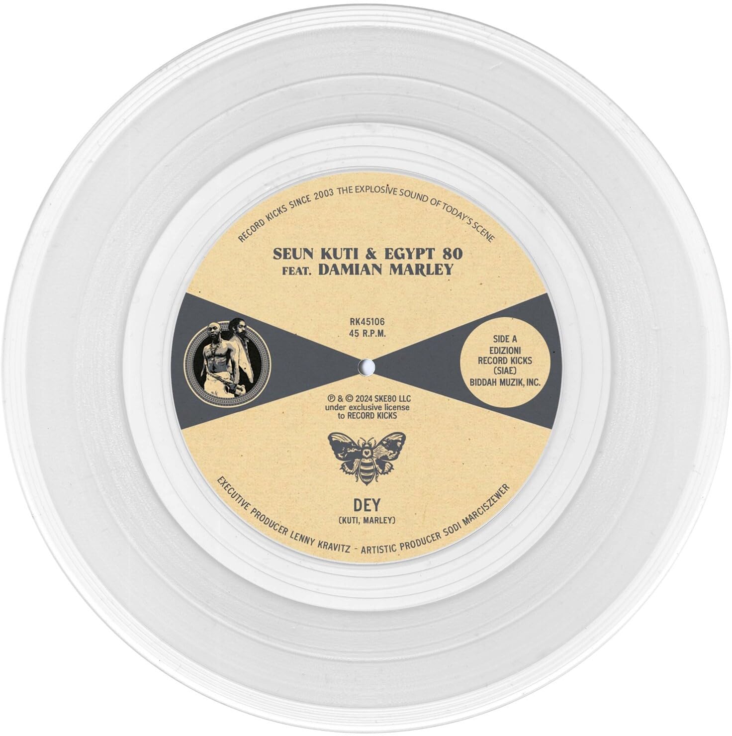 KUTI, Seun/EGYPT 80 feat DAMIAN MARLEY - Dey - Vinyl (clear vinyl 7"")