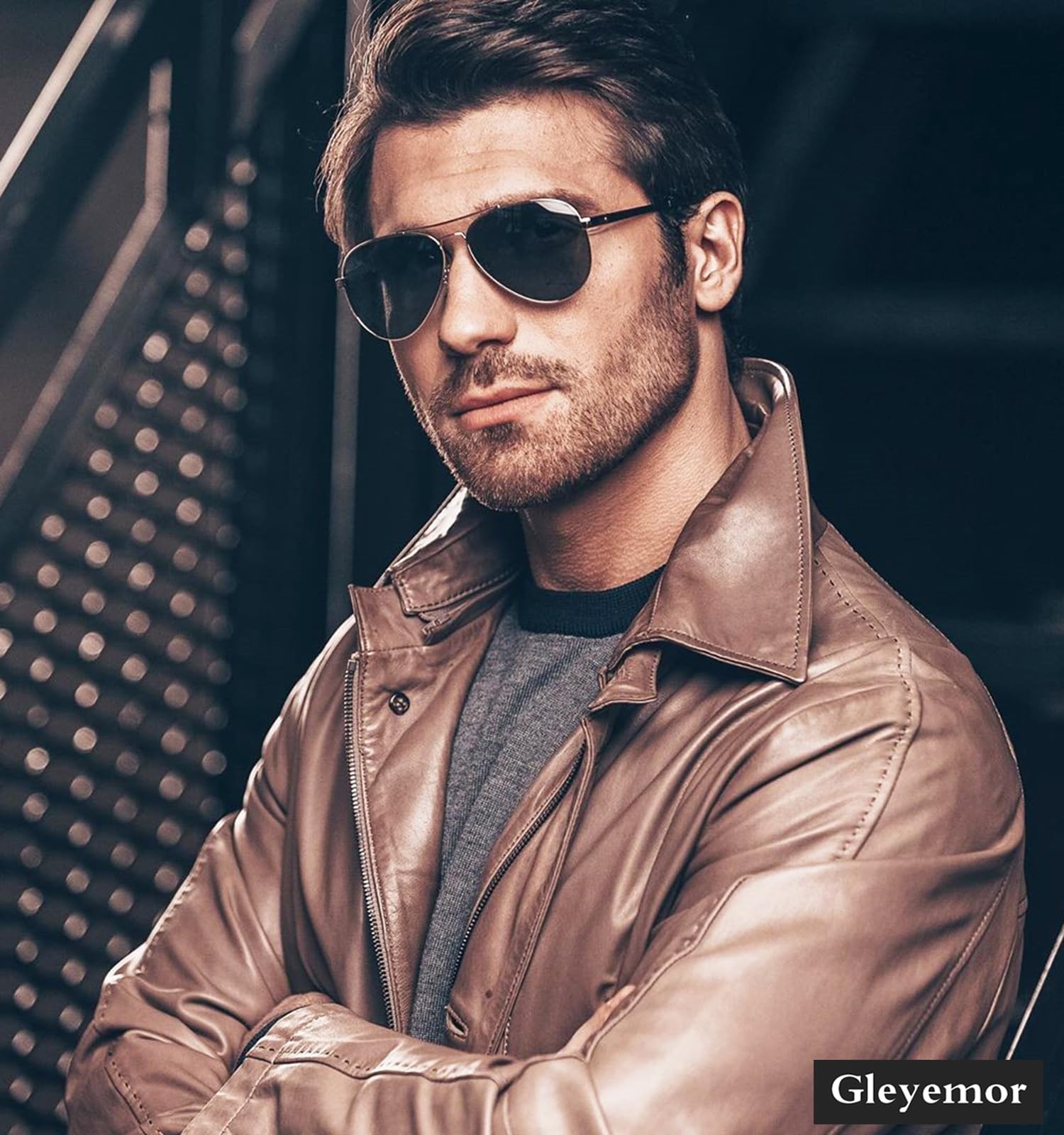 Gleyemor Polarisierte Piloten-Sonnenbrille für kleine Gesichter, Damen und Herren, 52 mm, kleine Flieger, 100 % UV-Schutz