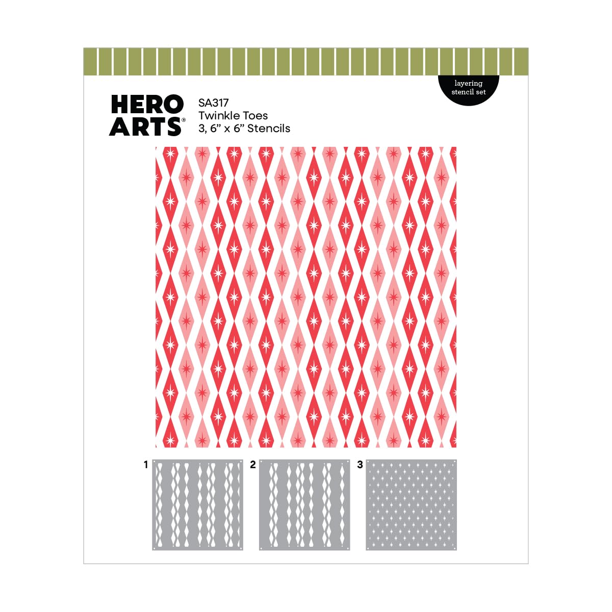 Hero Arts Twinkle Toes Layering Stencils