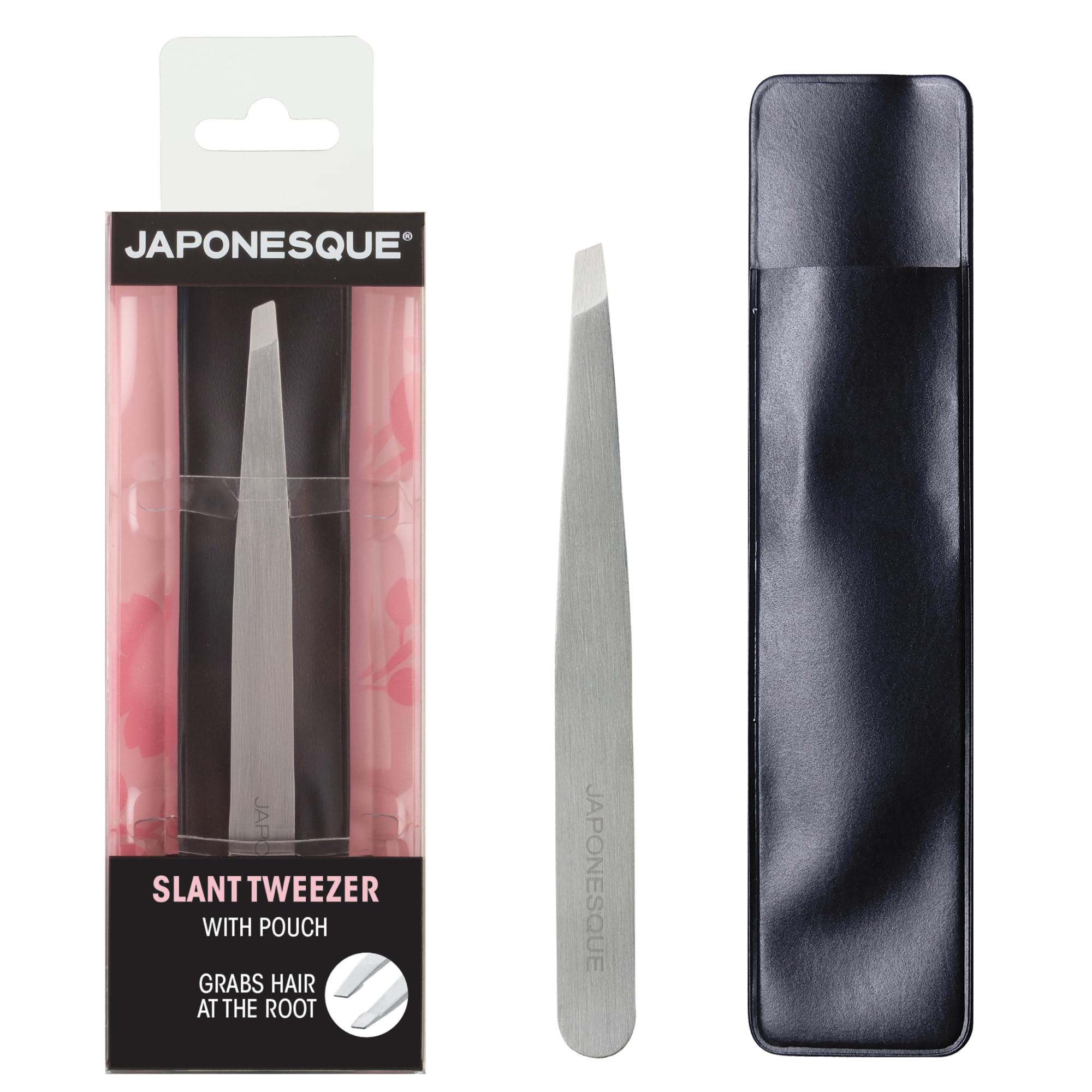 JAPONESQUE Pro Performance Pinzette - Hochwertige Edelstahl-Pinzette für professionelle Haarentfernung bei Männern und Frauen