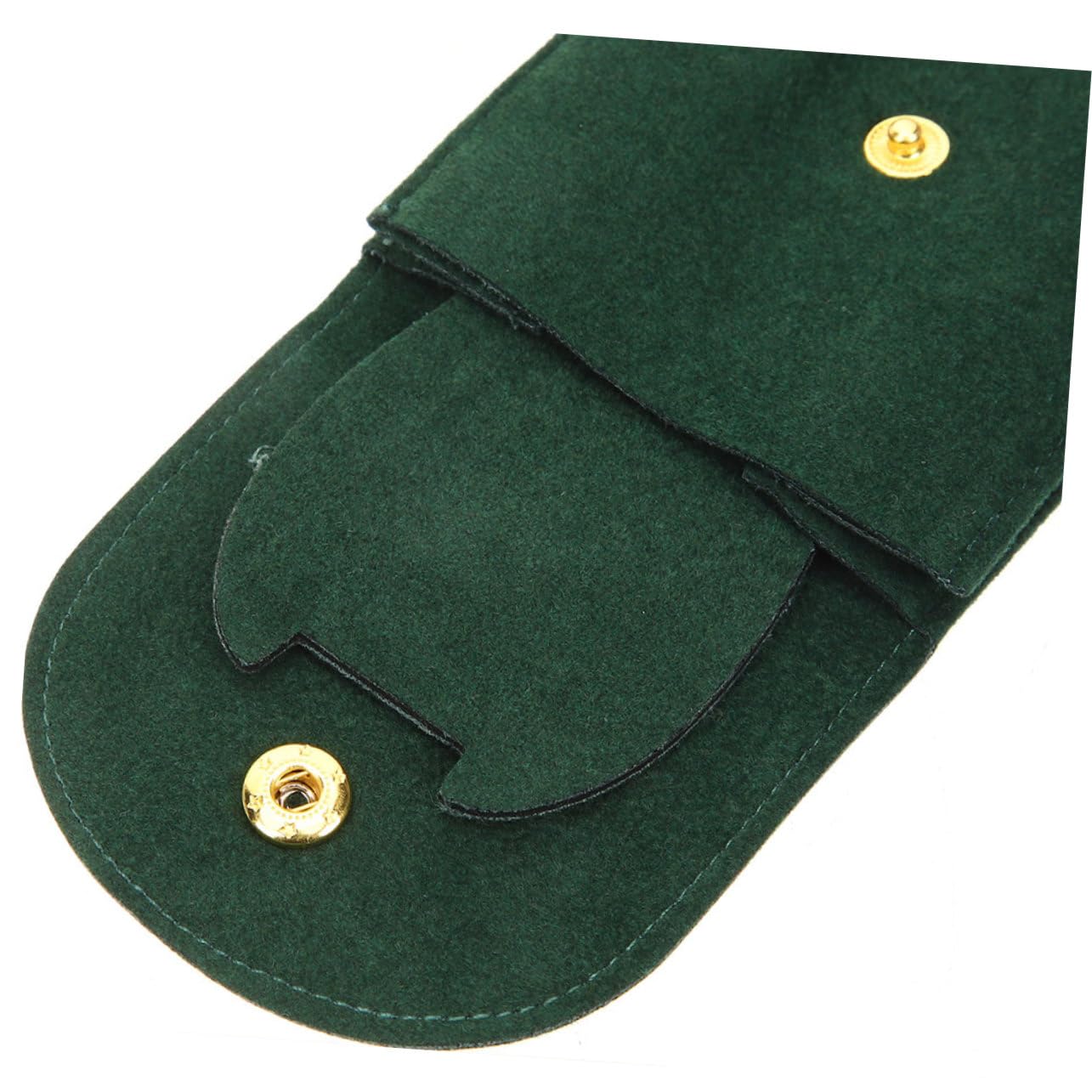 SOLUSTRE 5 Sätze Aufbewahrungstasche Ansehen Wasserdicht Sprechen Tragen Beutel Betrachten Schutz Uhrentasche Für Uhr Ärmel Reisen Juwelierorganisator Green Flanell 2 Stück * 5