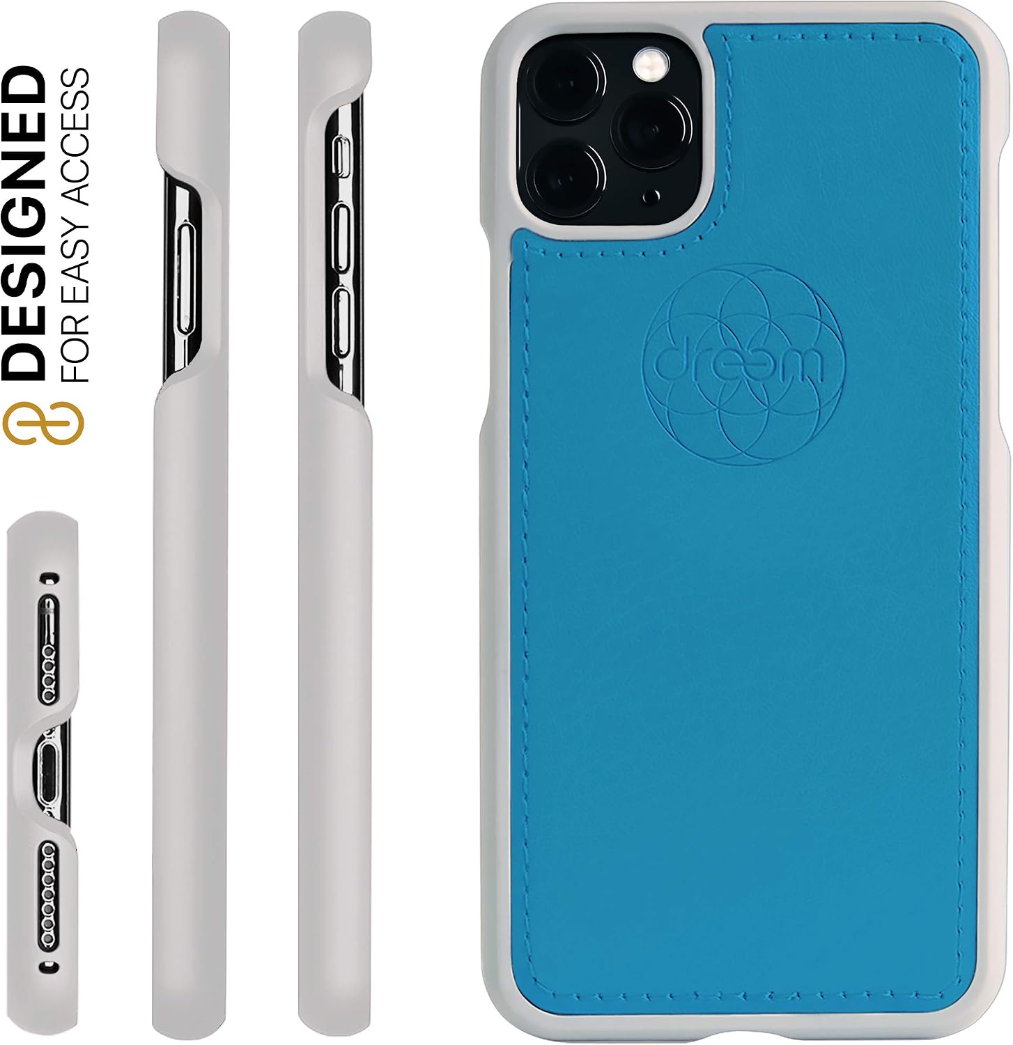 Hottest Sales Dreem Fibonacci Luxury Vegan Leather Case for iPhone 11 Pro, Slim, Shock-Proof TPU Case, Perfect for Magnetic Mounts, Gift-Box - Sky Best Review Dreem Fibonacci Luxury Vegan Leather Case for iPhone 11 Pro, Slim, Shock-Proof TPU Case, Perfect for Magnetic Mounts, Gift-Box - Sky