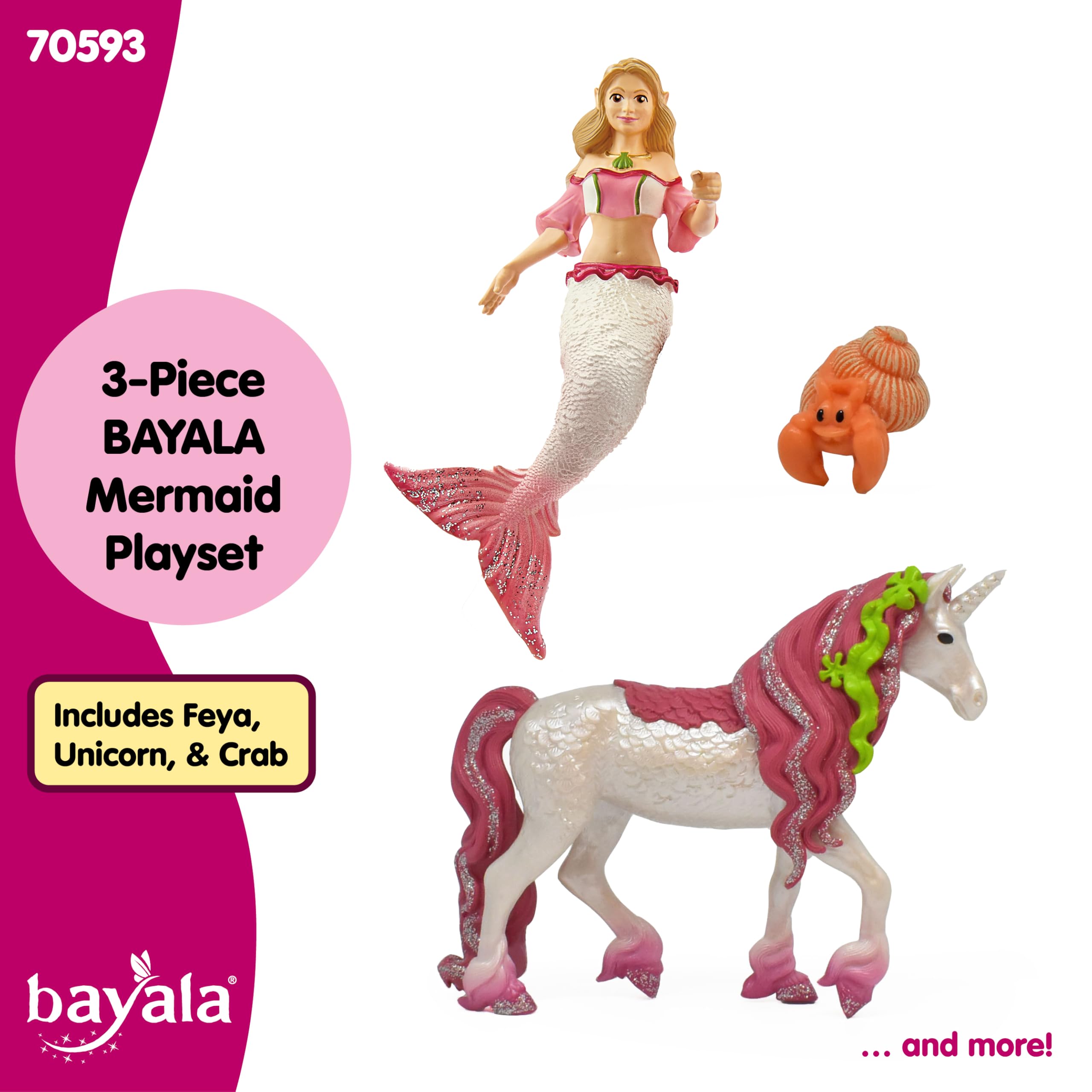 Schleich Slh70593 Syrena Feya Na Podwodnym Jednorożcu