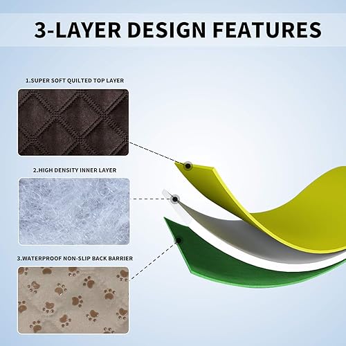 Vista 88 de Easy-Going - Funda protectora, 100 % impermeable, protector de muebles, funda de sofá, funda antideslizante lavable, reutilizable, contra Beige