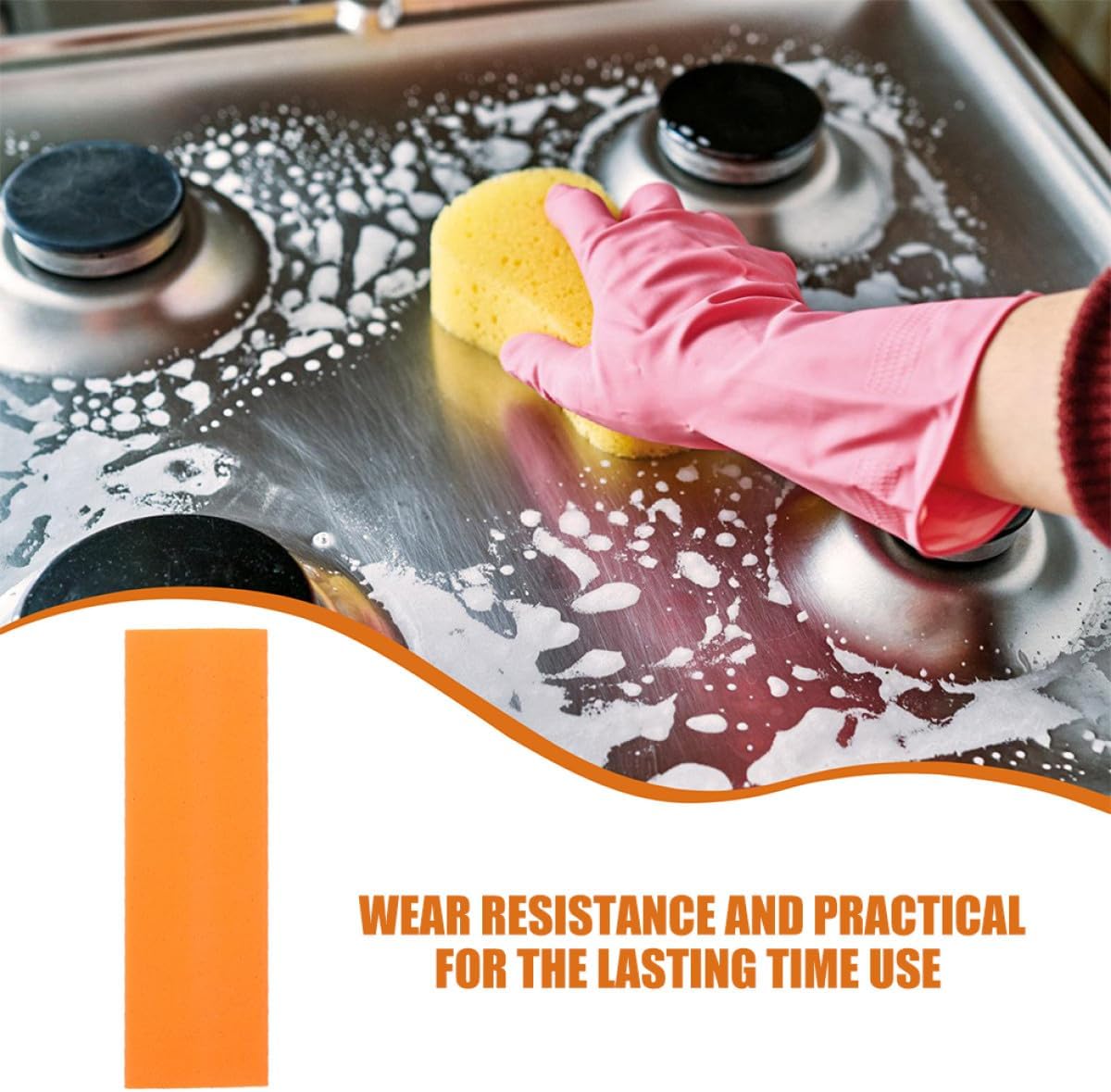 3pcs Cleaning Eraser Sponge Set for Kitchen and Bathroom, Limescale and Water Stains Remover, Non-Scratch Household Cleaning Tool for Faucets and Cookware