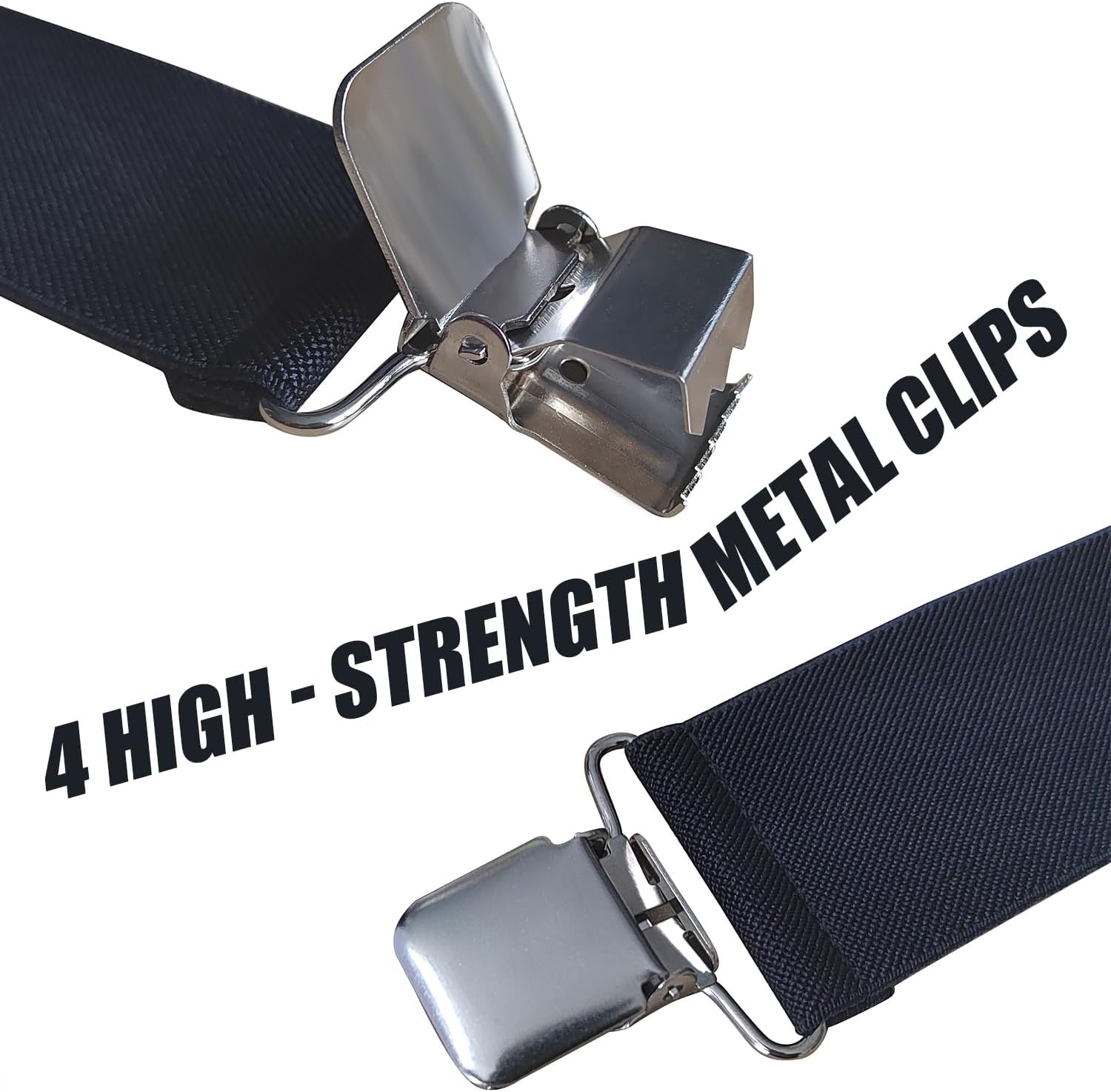 Suspenders for Men Heavy Duty,2 inch Elastic Adjustable Mens Suspenders with Clips for Seniors Friends Husband - Image 5