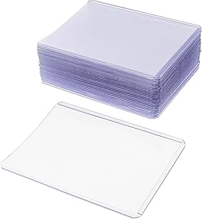 Swing Sports Hard Plastic Card Holders, 50ct - 3 x 4in Toploaded Card Holder Protective Sleeve Game and Sport Card Cover