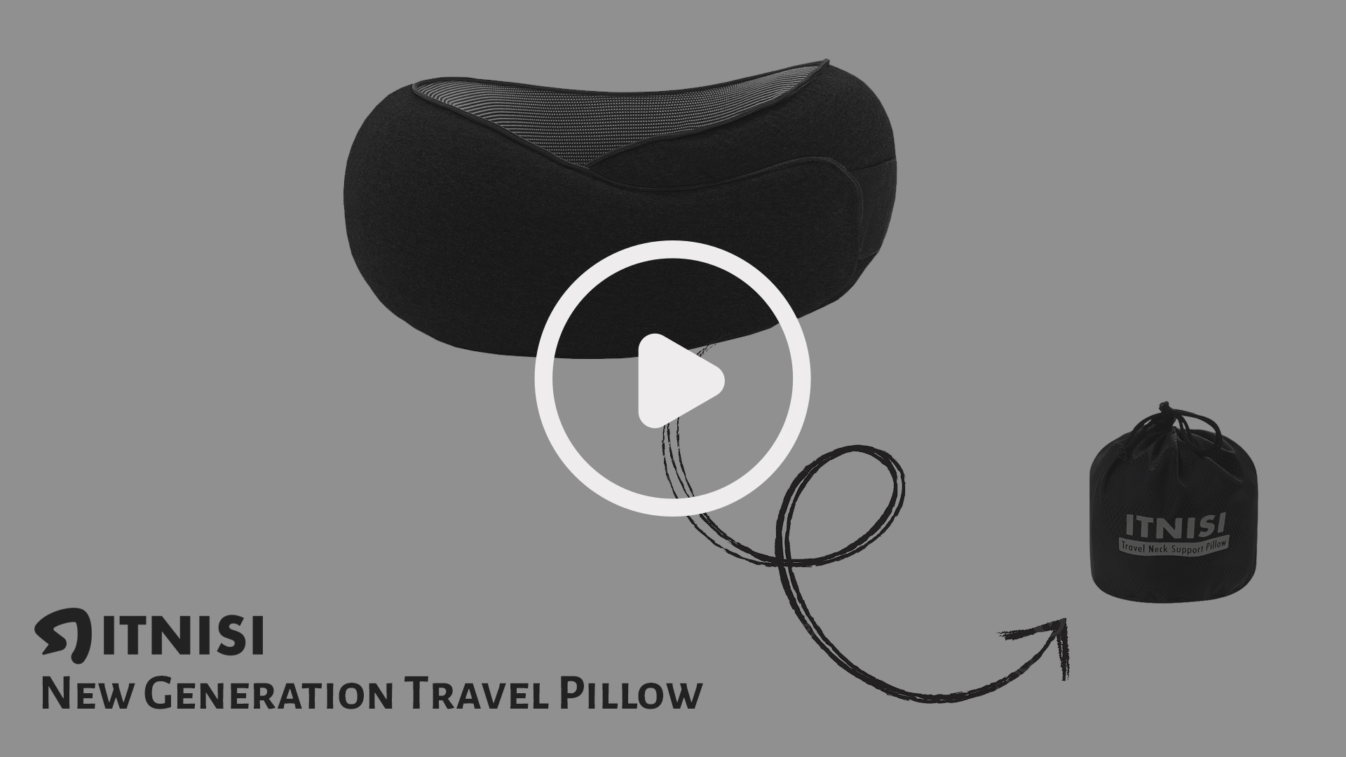 Almohada Viscoelástica De Viaje Ajustable miniatura 7