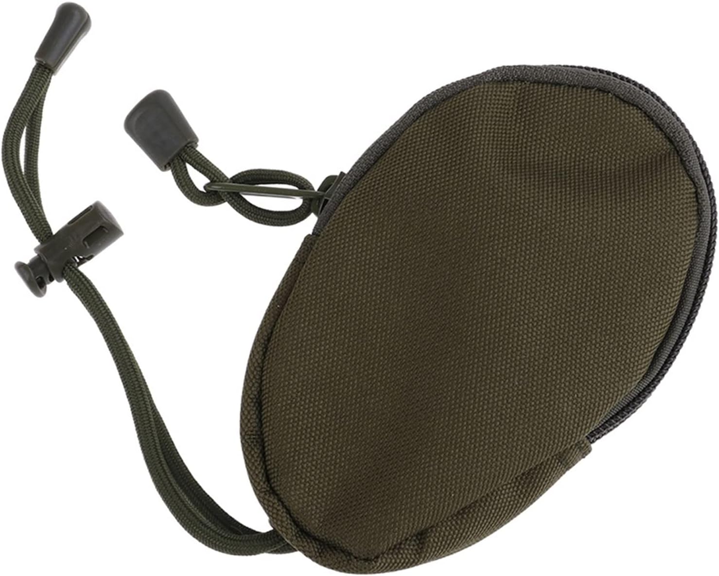 1PCS Mini EDC Key Wallets Holder Men Coin Purses Small Pocket Keychain Zipper Case Out Door Pack Pouch Military Army Bag(B)