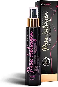 Óleo Rosa Mosqueta Rosa Selvagem - Clareador de Pele Contra Manchas, Cicatrizes e Estrias - Hidratante Corporal 100ML