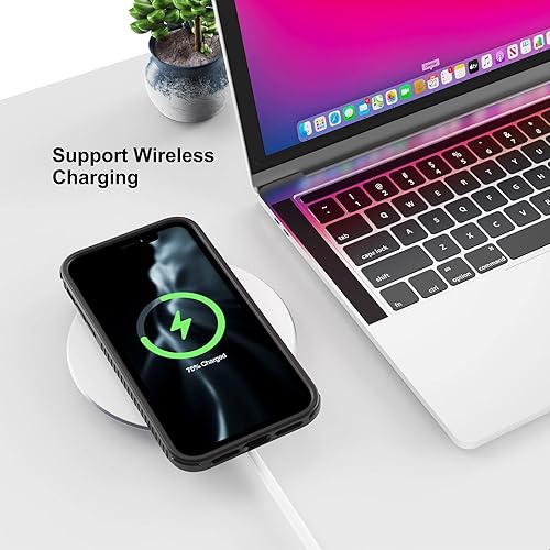 Miniatura 5 de ULAK Funda compatible con iPhone 11 mate con borde negro híbrida a prueba de golpes, funda protectora delgada de TPU antiarañazos para iPhone 11 de