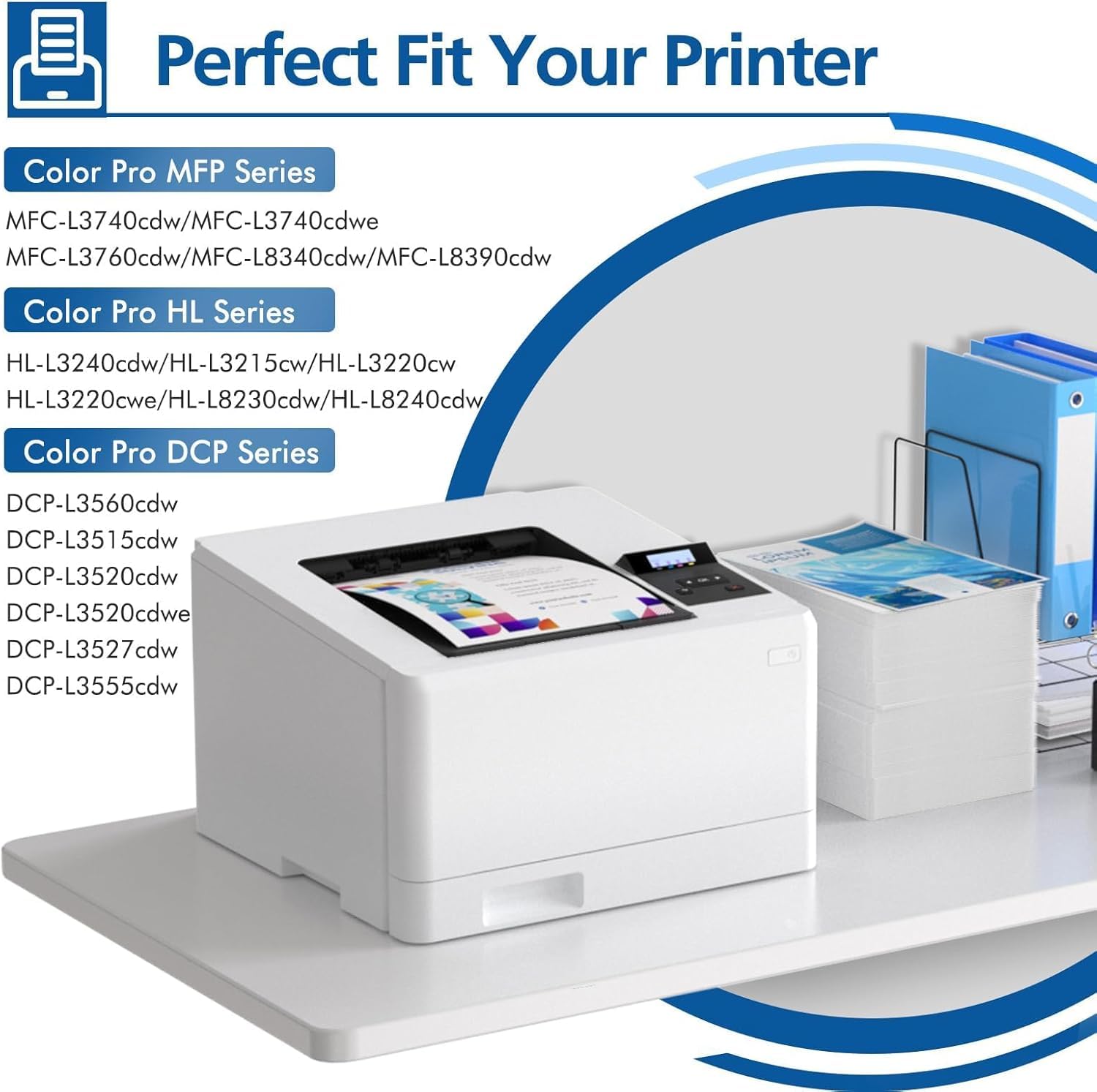 TN248XL TN248 DCP-L3560CDW Toner : Lot de 5 Compatible pour Brother HL-L3240CDW TN-248XL TN -248 MFC-L3740CDW MFC-L3760CDW DCP-L3520CDW DCP-L3520CDWE MFC-L8390CDW TN 248XL TN-248VAL 248CMYK