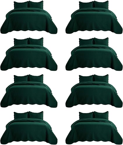 Vista 408 de IR Imperial Rooms - Juego de colcha individual (68 x 86 pulgadas) + 1 funda de almohada (20 x 26 + 2 pulgadas), 2 piezas, ligera, reversible