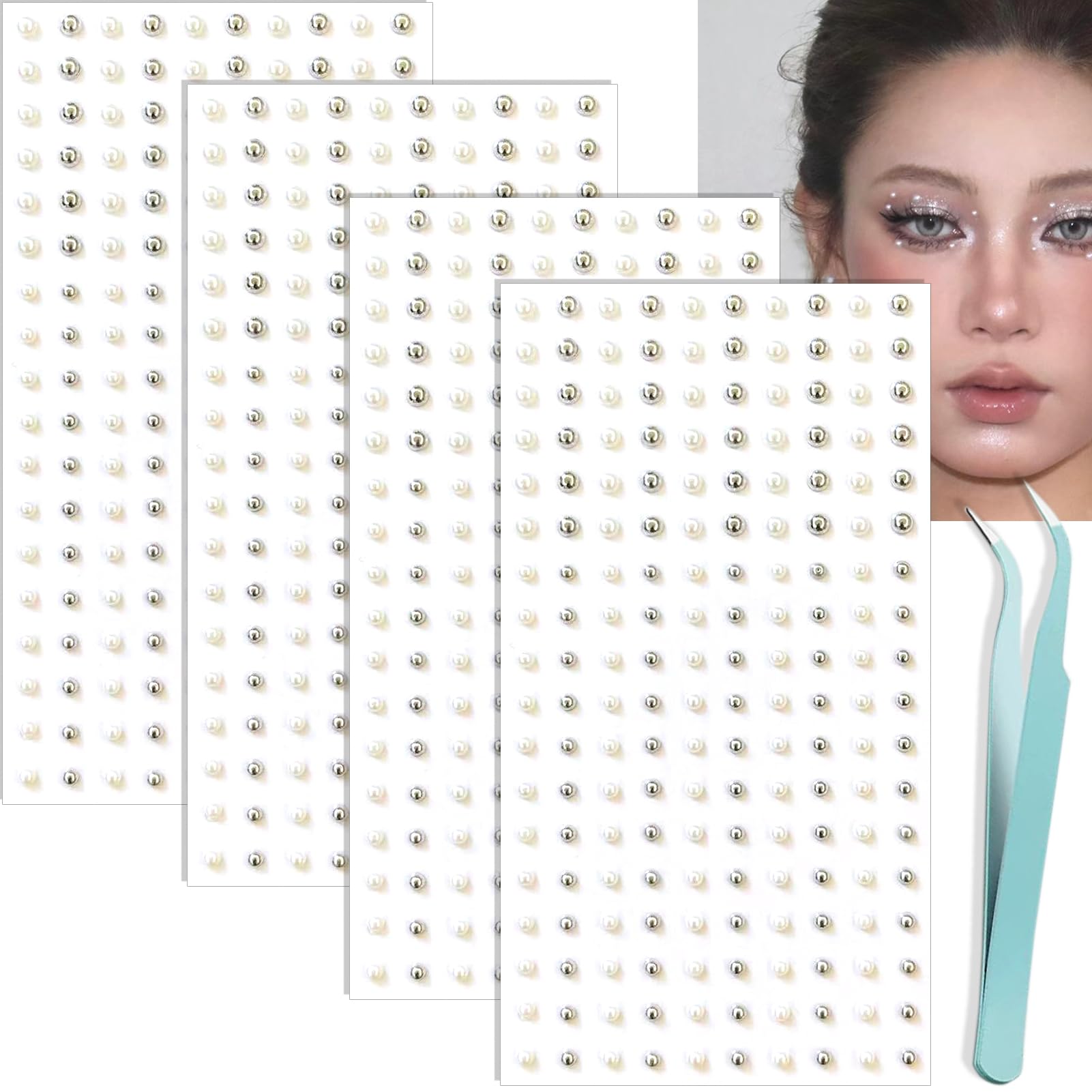 Fake Piercings & Rhinestones - Y2K Face Gems -14