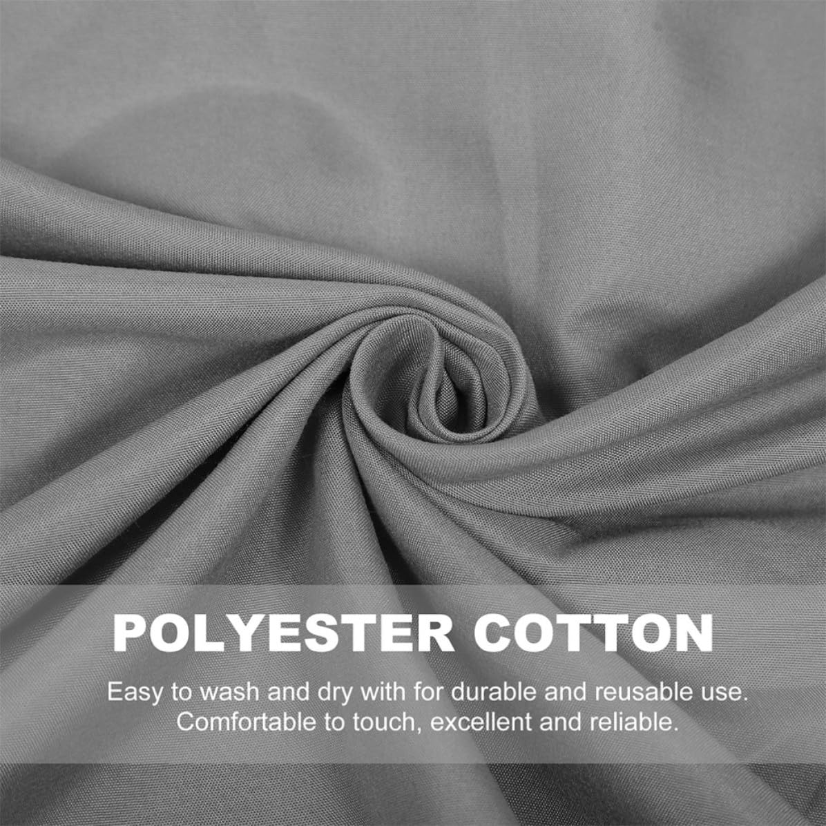 Lurrose Telón de Fondo Gris de Poliéster Algodón para Fotografía, Fuerte y Resistente, Adecuado para Decoración de Banquetes y Exhibición de Autos