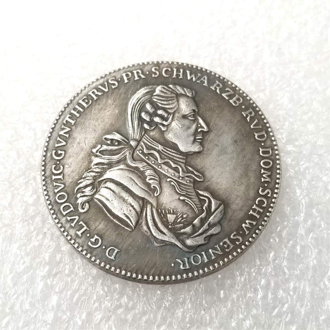 Alte Deutsche Münze – Ludwig Günther II Gedenkmünze, Versilbert, Sammlerstück, Hobo Nickel Art