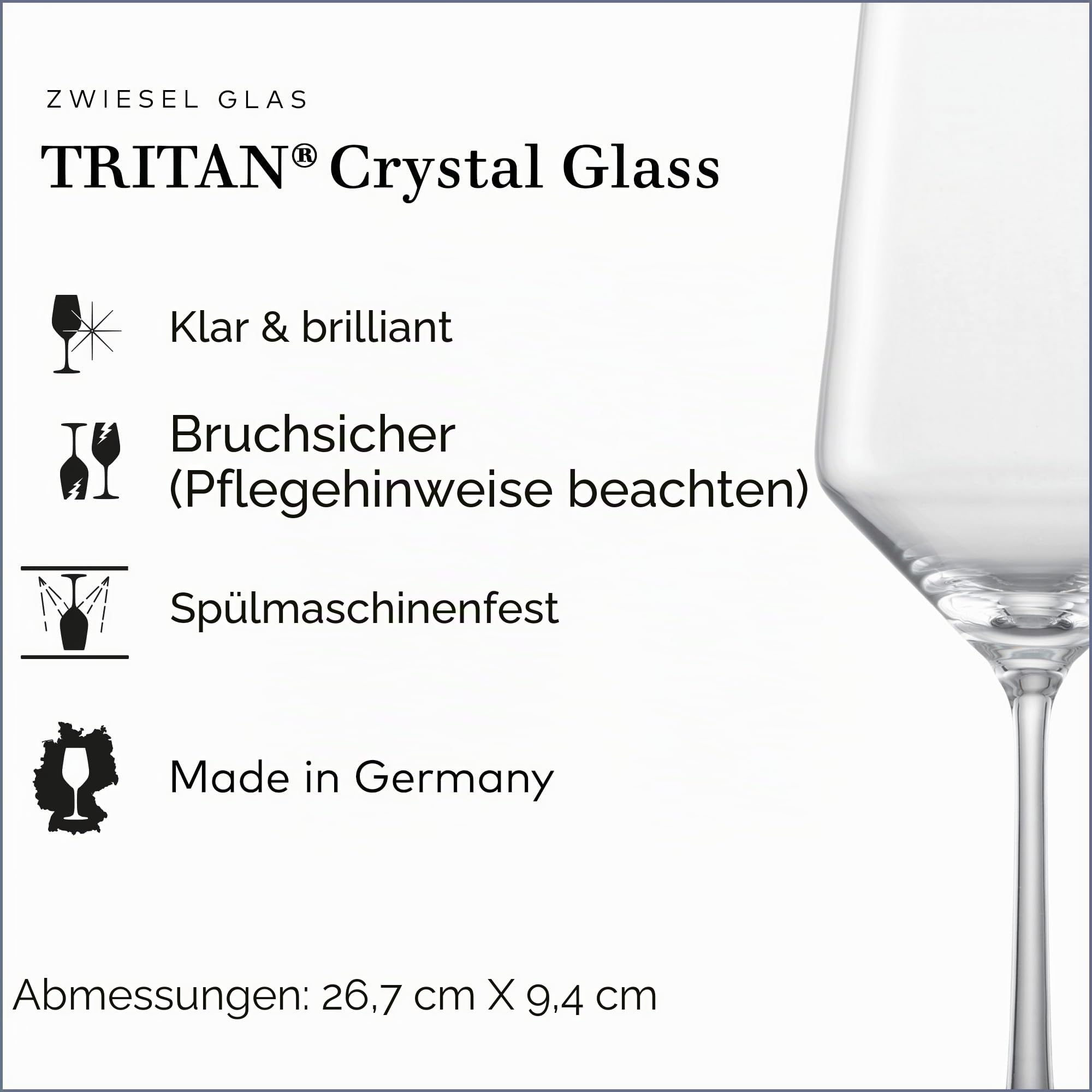Schott Zwiesel 141102 Pure Bordeaux Goblet, 0.68 L, 6 Stück