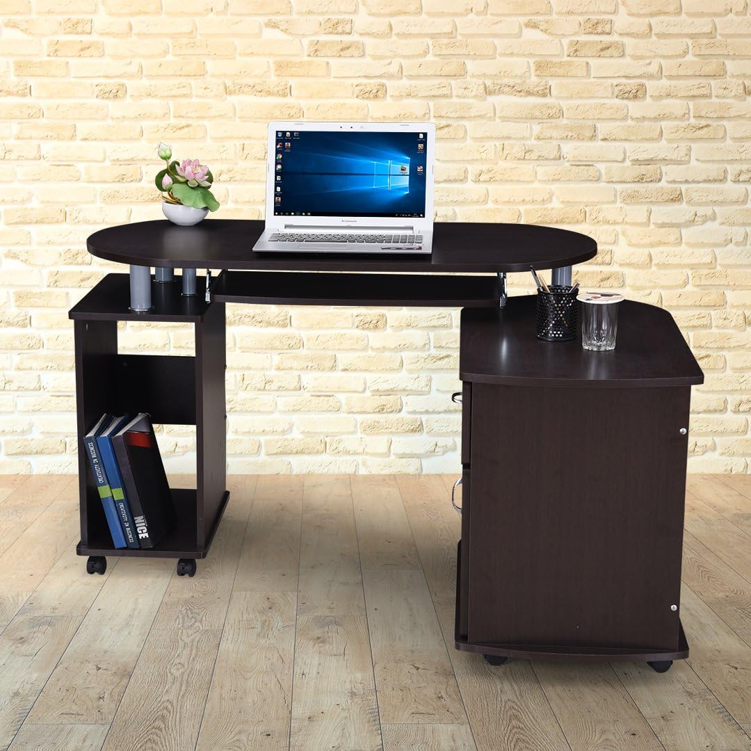 Royaloak Cathy Computer Table (Black)