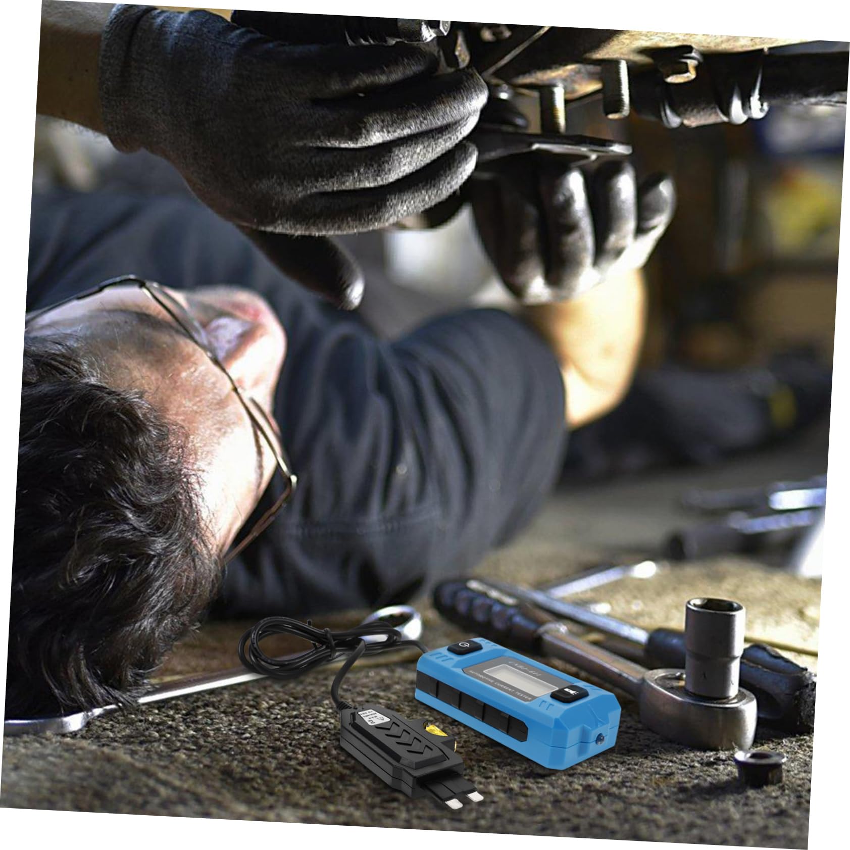 BESTYASH Tester per Fusibili Auto Digitale Misuratore di Micro Scuro senza Batteria, Strumento Elettrico in Abs per Controllo Circuiti Veicolari