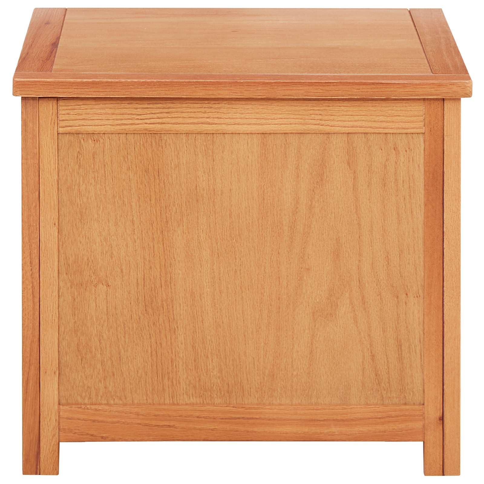 Caja de almacenamiento con tapa y muelle de gas de madera – Caja de almacenamiento para mantas y más (50 x 45 x 45 cm)