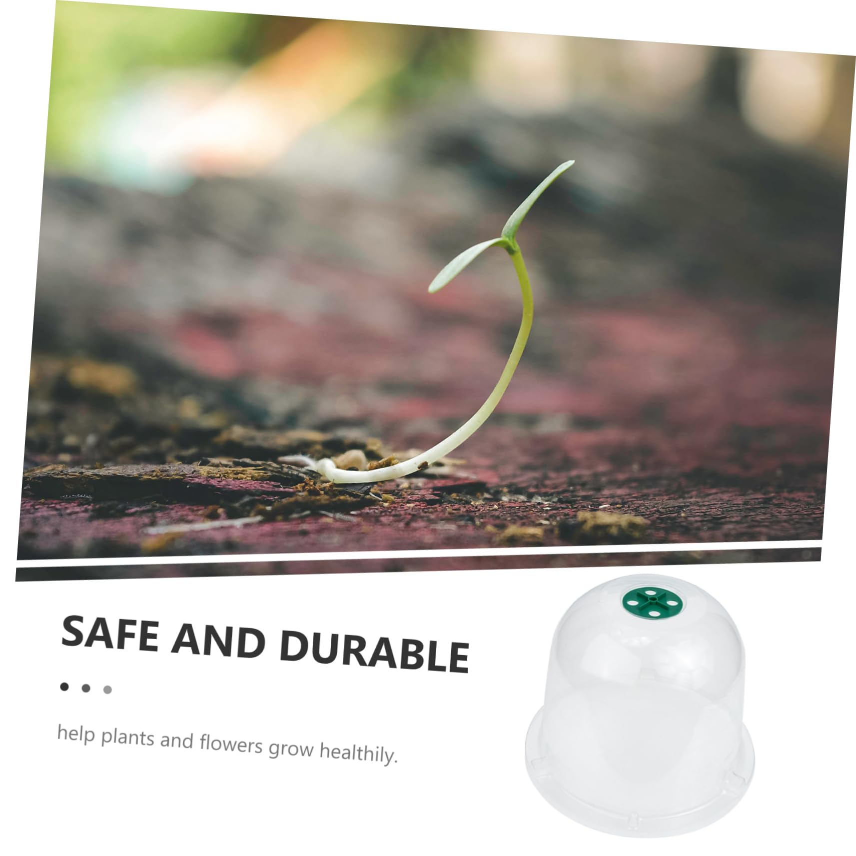 Abaodam 5 Pièces Cloches de Jardin Réutilisables de Plantes Transparent pour Culture et Protection Gel Accessoire de Jardin Durable