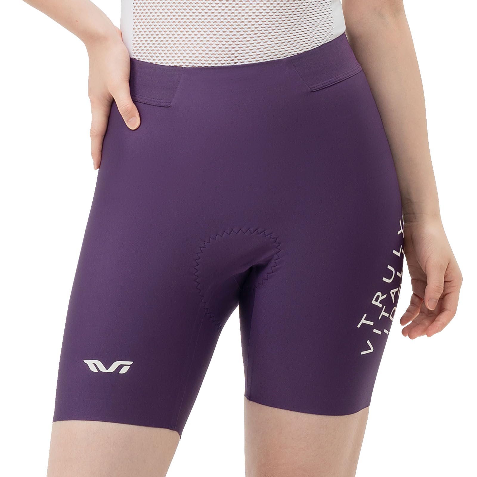 ROCKBROS TVI Pantaloncini Ciclismo Donna, Shorts con Fondello Imbottito, Traspiranti ed Elastici, Asciugatura Rapida, per MTB, Bici da Corsa, Allenamento, Palestra, Yoga