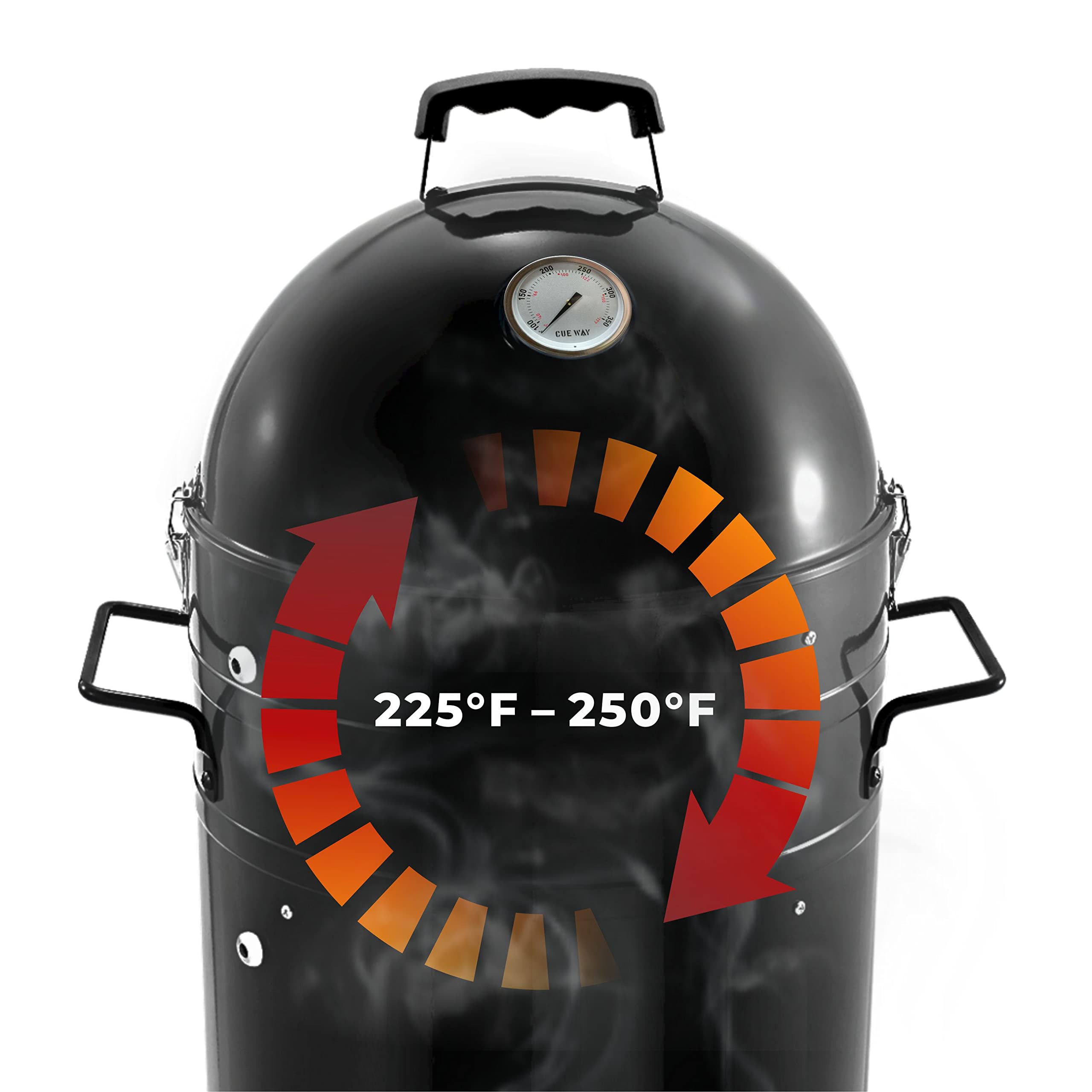 CUE WAY K1 Vertical Smoker Grill Combo BBQ Smoker MultiFuel