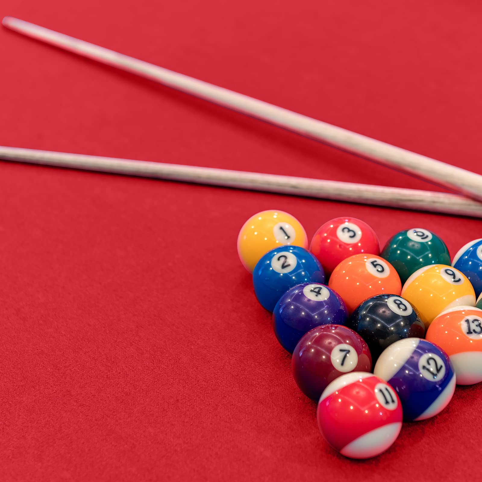 SM SunniMix Abdeckung für Billardtisch Billard, Rot, 8ft
