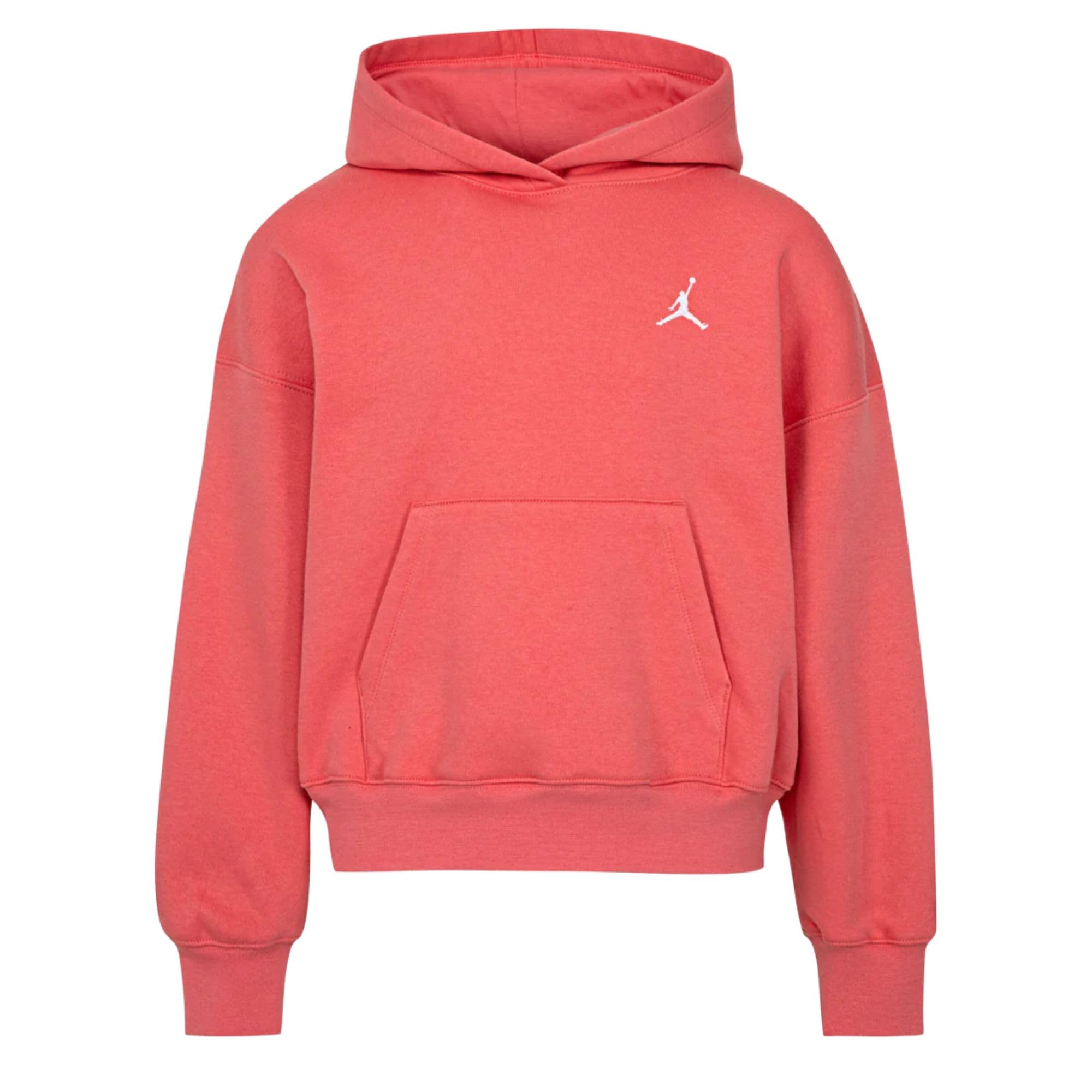 Nike Jordan Felpa da Ragazzi con Cappuccio Brooklyn Essentials Rosa Codice 45D753-A0Y