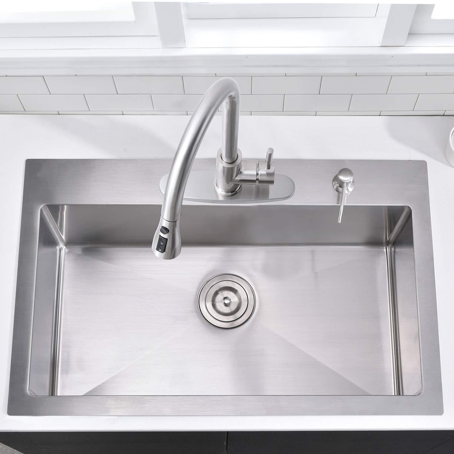 Buy 33inch Drop In Kitchen Sink VOKIM 33 Inch 16 Gauge Commercial