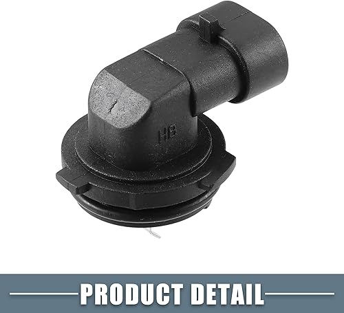 Miniatura 7 de Soporte de bombilla antiniebla Socket 1445 H1 para vehículo de automóvil de plástico negro