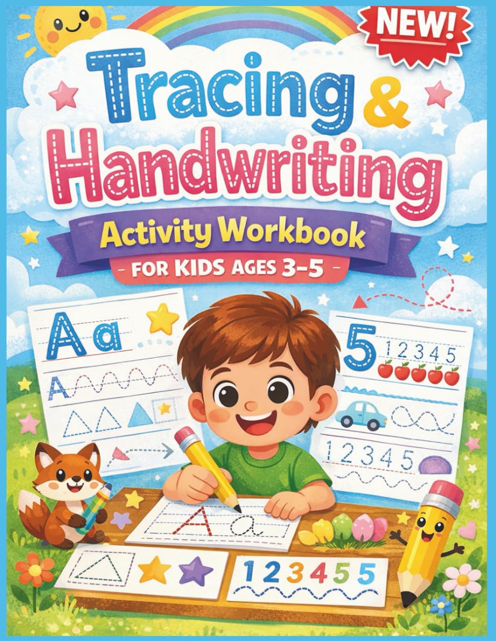 Tracing and Handwriting Activity Workbook for Kids Age 3–5: Preschool Letter Tracing, Alphabet Practice and Early Learning Activities to Build Fine Motor Skills and Confidence