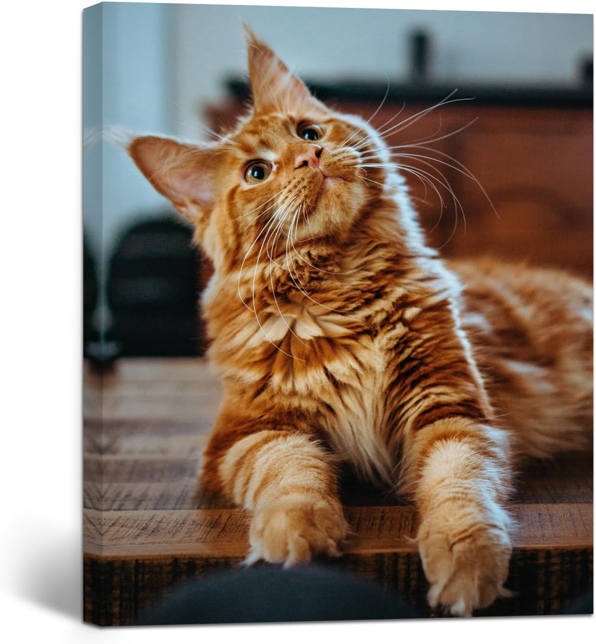 GagetElec Custom Canvas Prints with Your Photos,(16''x16''Framed) Personalized Photo Christmas Gifts,Customized Canvas Wall Art Decoration with Frame for Friends,Family,Pets