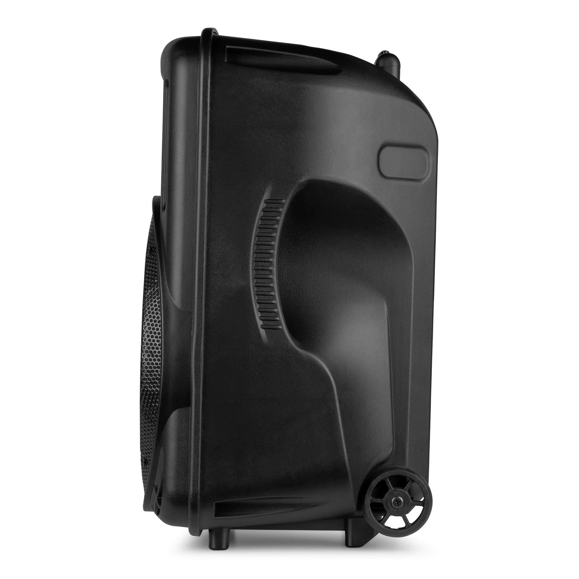 FENTON 170.162 FT12MK2 Sistema Portatile attivo da 700W, con illuminazione LED RGB Woofer da 12” con BT/USB / MP3 e Microfono UHF, Nero (700, Watt) [Classe di efficienza energetica A]