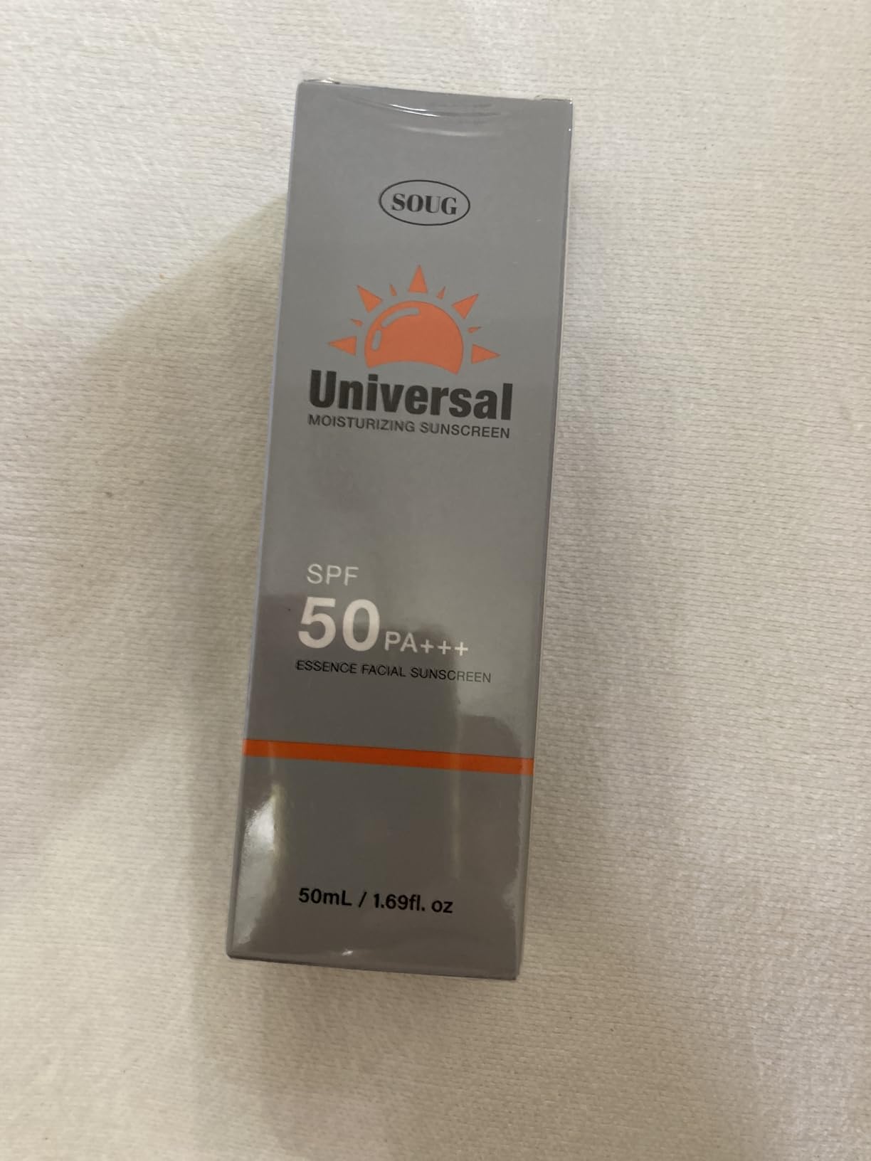 YFKEJI Tinted Sunscreen For Face SPF 50,Universal Protector Solar 50 Face Sunscreen Moisturizer,No Sticky,Suitable for all Skin Types,50ml,2pcs