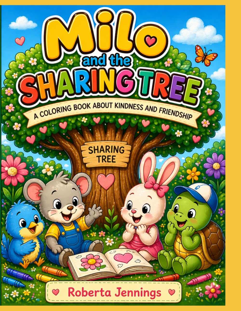 Milo & the Sharing Tree: A kids coloring book about kindness and friendship